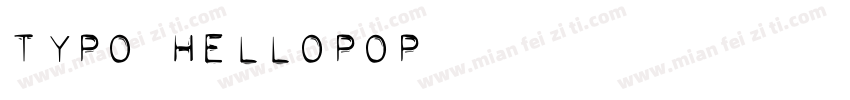 Typo helloPOP字体转换